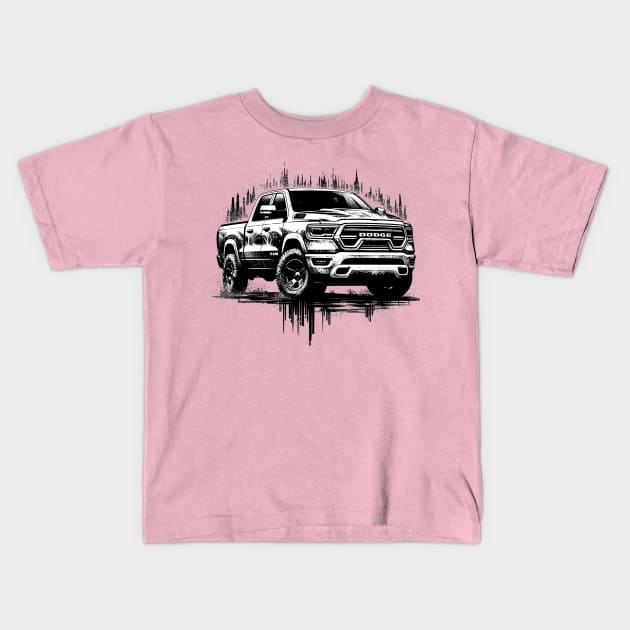 Dodge Ram 1500 Kids T-Shirt by Vehicles-Art